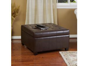 Christopher Knight Home Alexandria Leather Storage Ottoman Christopher Knight Home Alexandria Leather Storage Ottoman