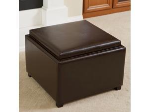 Christopher Knight Home Wellington Leather Tray Top Ottoman Christopher Knight Home Wellington Leather Tray Top Ottoman