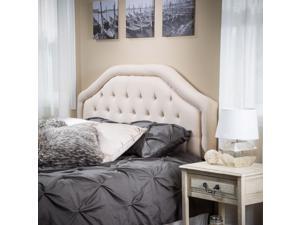 Christopher Knight Home Angelica Queen/Full Tufted Beige Fabric Headboard Christopher Knight Home Angelica Queen/Full Tufted Beige Fabric Headboard
