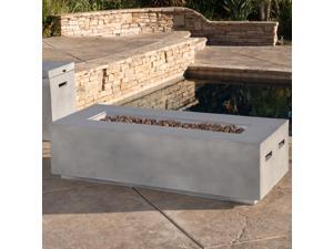 Christopher Knight Home Santos Outdoor 56-inch Rectangular Propane Fire Table with Lava Rocks Christopher Knight Home Santos Outdoor 56-inch Rectangular Propane Fire Table with Lava Rocks
