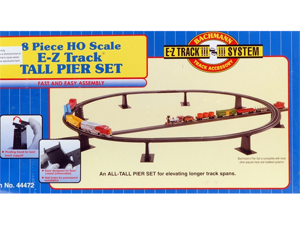 Bachmann HO Scale Train E-Z Track System Accessory 8 Piece Tall Pier Bridge Set 44472 Bachmann HO Scale Train E-Z Track System Accessory 8 Piece Tall Pier Bridge Set 44472
