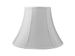 White Shantung Fabric Bell Lamp Shade 10x20x15 White Shantung Fabric Bell Lamp Shade 10x20x15