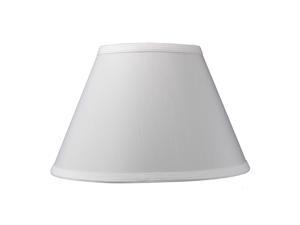 Threaded UNO Downbridge White Shantung Fabric Empire Lamp Shade 7x12x8 Threaded UNO Downbridge White Shantung Fabric Empire Lamp Shade 7x12x8