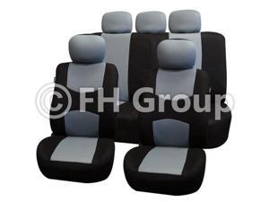 Fabric Seat Covers Airbag Compatible & Split Rear W. 5 Detachable Headrests Fabric Seat Covers Airbag Compatible & Split Rear W. 5 Detachable Headrests