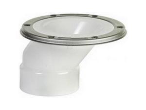 Sioux Chief 889 FullFlush Flush Fit 3" x 4" Open Offset Flange, PVC Sioux Chief 889 FullFlush Flush Fit 3" x 4" Open Offset Flange, PVC