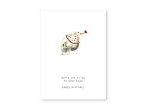 Tokyo Milk Greeting Card - Don't let it go to your head Tokyo Milk Greeting Card - Don't let it go to your head