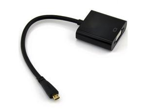 Micro HDMI Male to VGA Female Video Converter Adapter Cable 1080P for Tablet PC Laptop Notebook DVD HDTV Micro HDMI Male to VGA Female Video Converter Adapter Cable 1080P for Tablet PC Laptop Notebook DVD HDTV