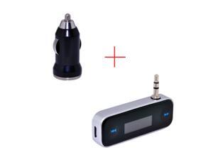 Black Wireless 3.5mm In-Car LCD Display FM Transmitter + Car Charger Radio Adapter For Apple iPhone 5S 5C 5 4S 4 iPod Touch Samsung Galaxy Note 2 3 S4 S3 HTC Sony MP3 MP4 Black Wireless 3.5mm In-Car LCD Display FM Transmitter + Car Charger Radio Adapter For Apple iPhone 5S 5C 5 4S 4 iPod Touch Samsung Galaxy Note 2 3 S4 S3 HTC Sony MP3 MP4