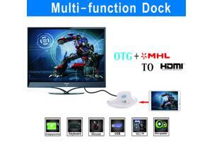White OTG MHL to HDMI Multi-function Desktop Charger Charging Dock Docking Station Support Mouse, Keyboard, USB, SD/MS/M2/TF Card for Samsung Galaxy S4 S3 Note 4 3 2, Galaxy T310 311 Series White OTG MHL to HDMI Multi-function Desktop Charger Charging Dock Docking Station Support Mouse, Keyboard, USB, SD/MS/M2/TF Card for Samsung Galaxy S4 S3 Note 4 3 2, Galaxy T310 311 Series