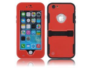 Red Premium Durable Waterproof Case Shockproof Dirtproof Snowproof Rainproof Case Cover with Stand for iPhone 6 4.7 inch - Touch ID Support & Fingerprint Identification Red Premium Durable Waterproof Case Shockproof Dirtproof Snowproof Rainproof Case Cover with Stand for iPhone 6 4.7 inch - Touch ID Support & Fingerprint Identification