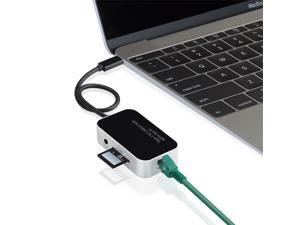 VicTsing USB 3.1 Type C To RJ45 Gigabit Ethernet Supporting 10/100/1000 Ethernet Converter Cable USB Network Adapter with 2 USB 3.0 Hub Port and SD/TF Card Reader for Apple New Macbook 12 inch 2015 et VicTsing USB 3.1 Type C To RJ45 Gigabit Ethernet Supporting 10/100/1000 Ethernet Converter Cable USB Network Adapter with 2 USB 3.0 Hub Port and SD/TF Card Reader for Apple New Macbook 12 inch 2015 et