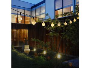 VicTsing Solar Outdoor String Lights 20ft 30 LED White Crystal Ball Solar Powered Globe Fairy Lights for Garden Fence Path Landscape Decoration VicTsing Solar Outdoor String Lights 20ft 30 LED White Crystal Ball Solar Powered Globe Fairy Lights for Garden Fence Path Landscape Decoration