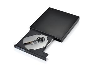 VicTsing USB 2.0 Ultra portable External CD DVD RW DVD ROM Drive/writer/burner for Laptops, Desktops and Notebooks (Black) VicTsing USB 2.0 Ultra portable External CD DVD RW DVD ROM Drive/writer/burner for Laptops, Desktops and Notebooks (Black)