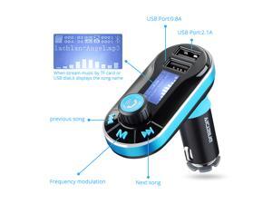 Upgraded Bluetooth car FM transmitter Car Music Player Fm Transmitter with Dual USB Charging, card reading + AUX input , Music Control and Hands-Free Calling for iPhone6/6plus/6S/6S Plus/5s/5c Samsung Upgraded Bluetooth car FM transmitter Car Music Player Fm Transmitter with Dual USB Charging, card reading + AUX input , Music Control and Hands-Free Calling for iPhone6/6plus/6S/6S Plus/5s/5c Samsung