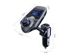 Victake Wireless Bluetooth Car FM Transmitter w/ USB Charger Kit for All Smartphones, Tablets, MP3 Players Victake Wireless Bluetooth Car FM Transmitter w/ USB Charger Kit for All Smartphones, Tablets, MP3 Players
