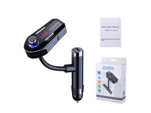 VicTsing Bluetooth FM Transmitter Hands-free Car Kit Charger with 2 USB Port, 3.5mm Audio Port for iPhone and Android VicTsing Bluetooth FM Transmitter Hands-free Car Kit Charger with 2 USB Port, 3.5mm Audio Port for iPhone and Android