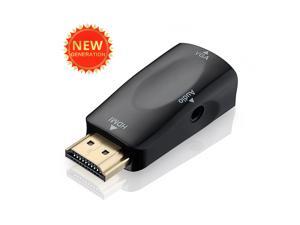 VicTsing Gold-Plated HDMI to VGA Converter Adapter with 3.5mm Audio Port for Intel Nuc, Chromebook, Roku Streaming Media Player, Cable Box, TVBOX or Other HDMI Input Devices VicTsing Gold-Plated HDMI to VGA Converter Adapter with 3.5mm Audio Port for Intel Nuc, Chromebook, Roku Streaming Media Player, Cable Box, TVBOX or Other HDMI Input Devices