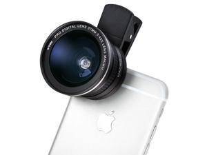 2-IN-1 Clip-on Cell Phone Camera Lens Kit, 180 Degree Fisheye Lens/ 10X Marco Lens for iPhone 6S, 6S Plus, Samsung Galaxy, Windows, and Android Smart phones 2-IN-1 Clip-on Cell Phone Camera Lens Kit, 180 Degree Fisheye Lens/ 10X Marco Lens for iPhone 6S, 6S Plus, Samsung Galaxy, Windows, and Android Smart phones