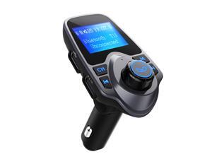 VicTsing Bluetooth FM Transmitter& USB Car Charger Wireless Car Kit with 3.5mm Audio Port, TF Card Slot, 1.44 Inches Screen Supports Display Car Battery Voltage, Song Names, Incoming Phone Number VicTsing Bluetooth FM Transmitter& USB Car Charger Wireless Car Kit with 3.5mm Audio Port, TF Card Slot, 1.44 Inches Screen Supports Display Car Battery Voltage, Song Names, Incoming Phone Number