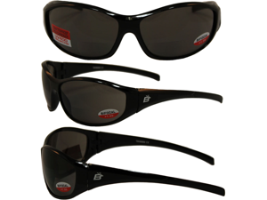 Birdz Sparrow Riding Glasses Gloss Black Frame with 1.0 Bifocal Smoke Lenses Birdz Sparrow Riding Glasses Gloss Black Frame with 1.0 Bifocal Smoke Lenses