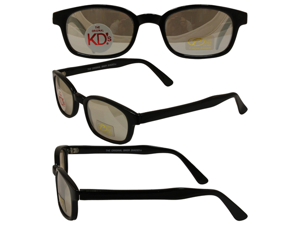 Original KD's Biker Sunglasses with Clear Silver Mirror Lenses Original KD's Biker Sunglasses with Clear Silver Mirror Lenses