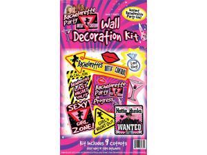 Bachelorette Wall Decoration Kit - Polyester, Plastic-pvc Bachelorette Wall Decoration Kit - Polyester, Plastic-pvc