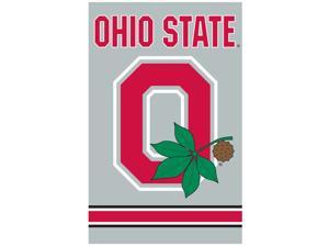 Party Animal, Inc. AFOSU2 Applique Banner Flag - Ohio State with block O GRAY Party Animal, Inc. AFOSU2 Applique Banner Flag - Ohio State with block O GRAY