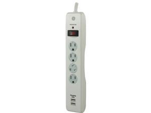 Ge 14090 4-outlet Surge Protector With 2 Usb Charging Ports Ge 14090 4-outlet Surge Protector With 2 Usb Charging Ports
