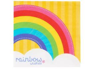 Rainbow Wishes Lunch Napkins (20) Rainbow Wishes Lunch Napkins (20)