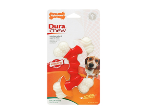 Nylabone Corp - bones - Durachew Double Bone- Bacon Wolf - NBB503P Nylabone Corp - bones - Durachew Double Bone- Bacon Wolf - NBB503P