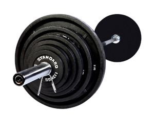 USA Sports 300 lb. Olympic Weight Set with Black Bar USA Sports 300 lb. Olympic Weight Set with Black Bar