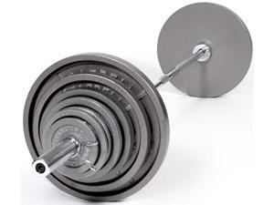 USA Sports 400lb Grey Olympic Weight Set with Chrome Bar USA Sports 400lb Grey Olympic Weight Set with Chrome Bar