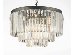 Odeon Crystal Glass Fringe 3-tier Chandelier Chandeliers Lighting Odeon Crystal Glass Fringe 3-tier Chandelier Chandeliers Lighting