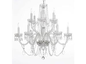 Chandelier Lighting Crystal Chandeliers H27" X W32" Chandelier Lighting Crystal Chandeliers H27" X W32"