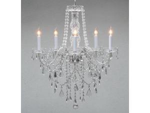 Authentic All Crystal Chandelier Chandeliers Lighting H30" X W24" Authentic All Crystal Chandelier Chandeliers Lighting H30" X W24"