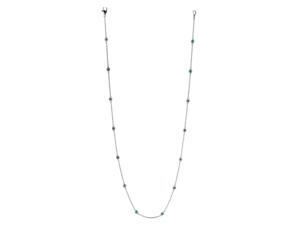 0.75 carat blue diamond necklace pendant bezel set white gold 14K 0.75 carat blue diamond necklace pendant bezel set white gold 14K