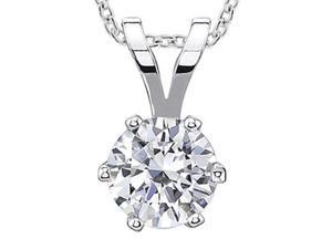 1 ct. sparkling round diamond jewelry pendant necklace 1 ct. sparkling round diamond jewelry pendant necklace