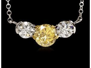2 ct. certified yellow canary diamonds 3-stone pendant 2 ct. certified yellow canary diamonds 3-stone pendant