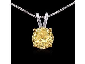 Beautiful diamond pendant 1.01 carat Yellow canary diamond solitaire pendant Beautiful diamond pendant 1.01 carat Yellow canary diamond solitaire pendant