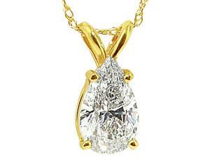 Gorgeous Necklace 2 carat pear diamond solitaire pendant necklace yellow gold Gorgeous Necklace 2 carat pear diamond solitaire pendant necklace yellow gold