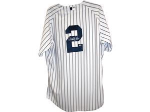 Derek Jeter Authentic Yankees Pinstripe Jersey (Signed on Back) (MLB Auth) Derek Jeter Authentic Yankees Pinstripe Jersey (Signed on Back) (MLB Auth)