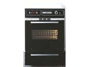 Summit TEM721DK: Black glass 220V electric wall oven with digital clock/timer and oven window; for cutout Summit TEM721DK: Black glass 220V electric wall oven with digital clock/timer and oven window; for cutout