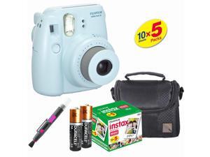 Fujifilm Instax Mini 8 Instant Film Camera (Blue) - Fujifilm Instax Film (50 PCS) - Compact Case - Quality Photo Brush Fujifilm Instax Mini 8 Instant Film Camera (Blue) - Fujifilm Instax Film (50 PCS) - Compact Case - Quality Photo Brush
