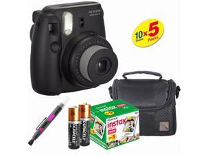 Fujifilm Instax Mini 8 Instant Film Camera (Black) - Fujifilm Instax Film (50 PCS) - Compact Case - Quality Photo Brush Fujifilm Instax Mini 8 Instant Film Camera (Black) - Fujifilm Instax Film (50 PCS) - Compact Case - Quality Photo Brush