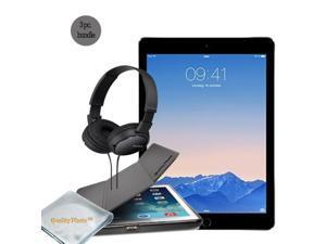 Apple iPad Pro A9X 32GB 9.7" Touchscreen Tablet Bundle with Case, Micro Fiber Cloth, Sony Headphones Apple iPad Pro A9X 32GB 9.7" Touchscreen Tablet Bundle with Case, Micro Fiber Cloth, Sony Headphones