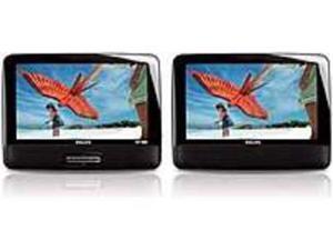 Philips PD9012 9-inch LCD Dual Screen Portable DVD Player - Black Philips PD9012 9-inch LCD Dual Screen Portable DVD Player - Black
