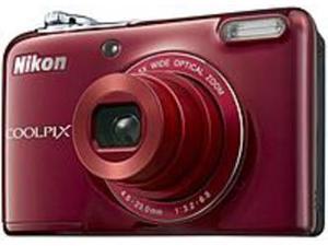 Nikon Coolpix L32 018208264827 26482 20.1 Megapixels Compact Digital Camera - 5x Optical/4x Digital - 3.0-inch LCD Display - Red Nikon Coolpix L32 018208264827 26482 20.1 Megapixels Compact Digital Camera - 5x Optical/4x Digital - 3.0-inch LCD Display - Red