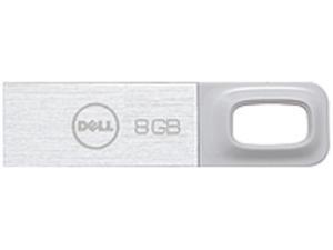 Dell 8 GB USB Flash Thumb Drive - USB 2.0 - Metal Casing - White Dell 8 GB USB Flash Thumb Drive - USB 2.0 - Metal Casing - White