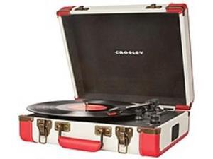 Crosley CR6019A-RE Executive Portable Turntable with USB and Recording Software - Red Crosley CR6019A-RE Executive Portable Turntable with USB and Recording Software - Red