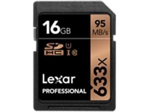 Lexar LSD16GCB1NL633 Professional 633x 16 GB SDHC UHS-I Memory Card - Class 10 Lexar LSD16GCB1NL633 Professional 633x 16 GB SDHC UHS-I Memory Card - Class 10